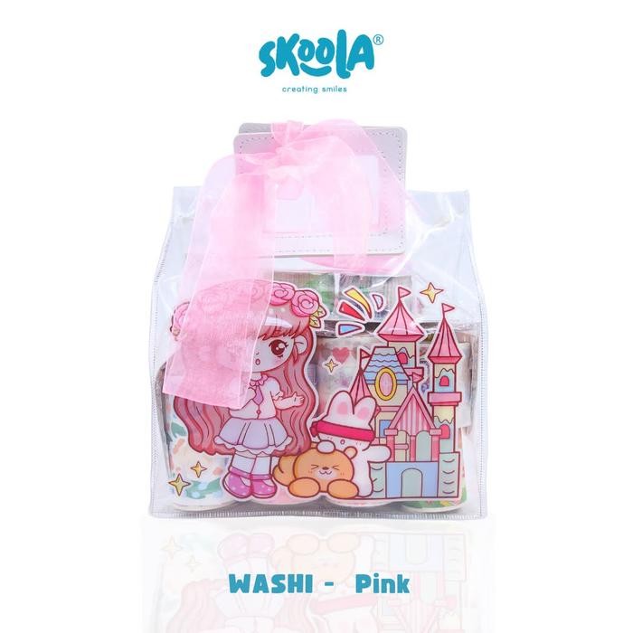 

Skoola Stationery Sticker Set Notebook Jurnal Washi Paper Tape Finger Tap Stiker Anak Perempuan Kado