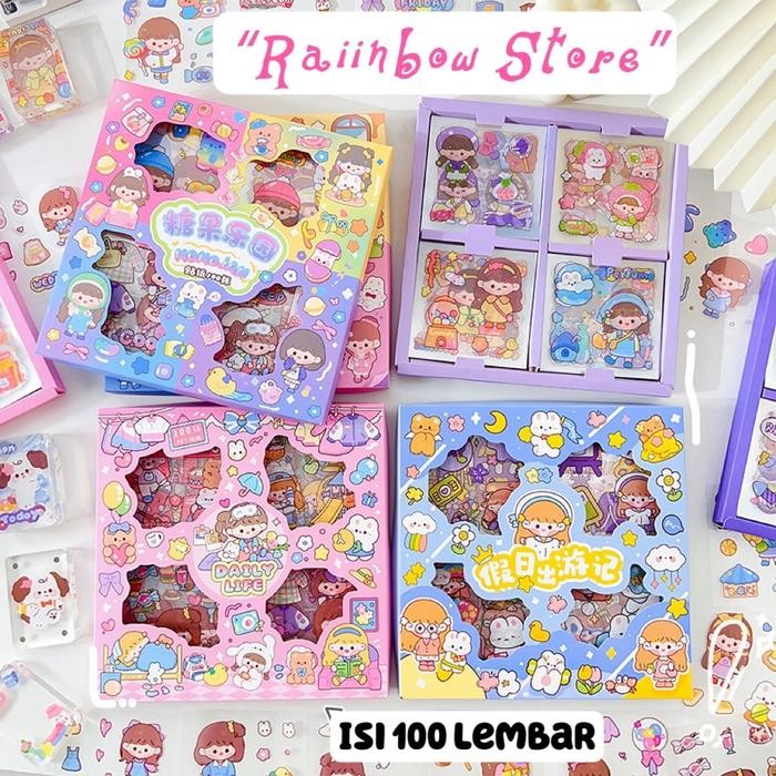 

Stiker Korea Cute 100Lembar Motif Limited Stock Baru Model Viral Paper - Stationery #Gratisongkir