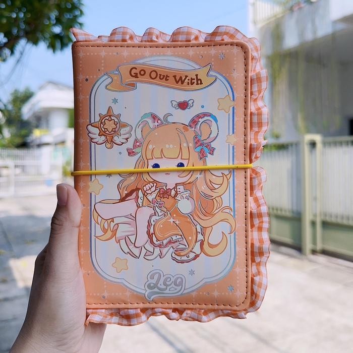 

[Bells] Buku Diary Notebook Handbook Lucu Karakter Zodiak-Buku Harian-Buku Tulis Besi Pink Silver