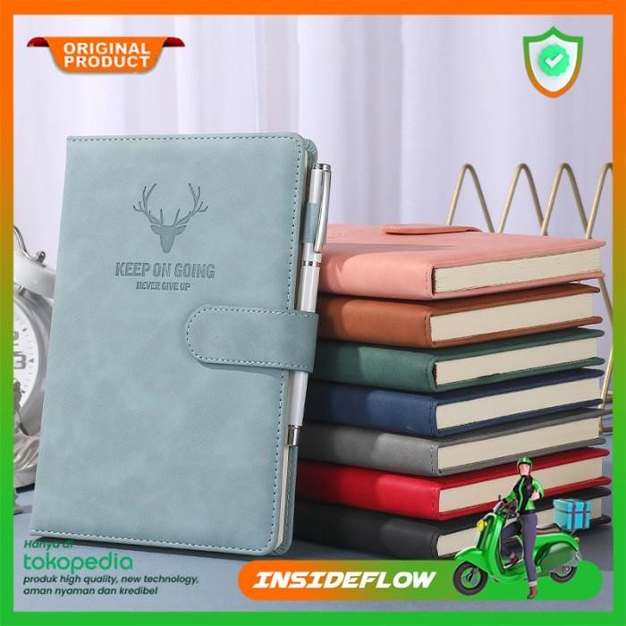 

Buku Agenda Catatan Binder Jurnal Harian Notebook Cover Kulit #Gratisongkir