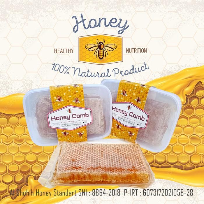 

MADU SARANG HONEYCOMB ASLI 100% 500GR ORIGINAL PREMIUM BERGARANSI