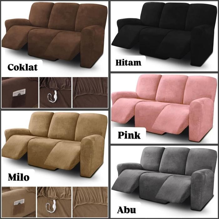 Sarung Sofa Reclining / Sarung Sofa Selonjoran / Cover Sofa Reclining