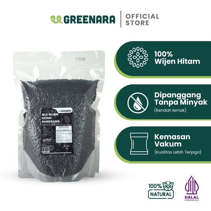 

Wijen Hitam Panggang 1 Kg / Roasted Black Sesame Seed