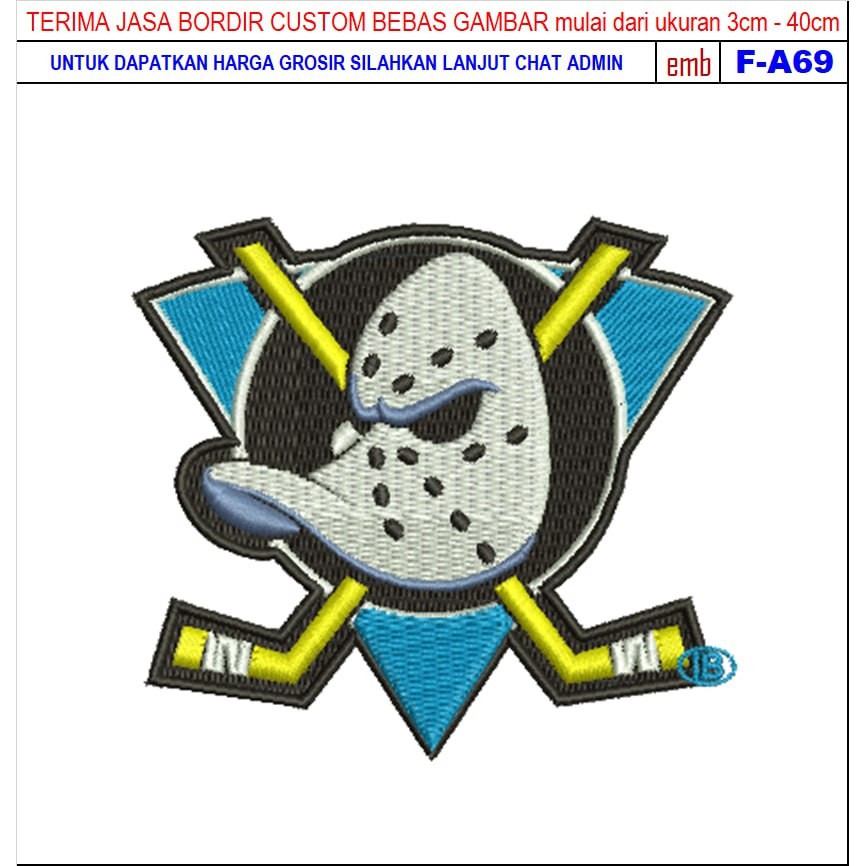 HD-236 PATCH BORDIR MIGHTY DUCKS ANAHEIM