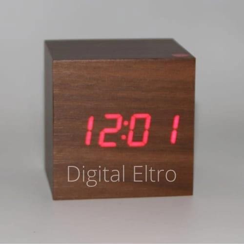 Terlaris Jam Kayu Digital Led /Wooden Clock Digital Led