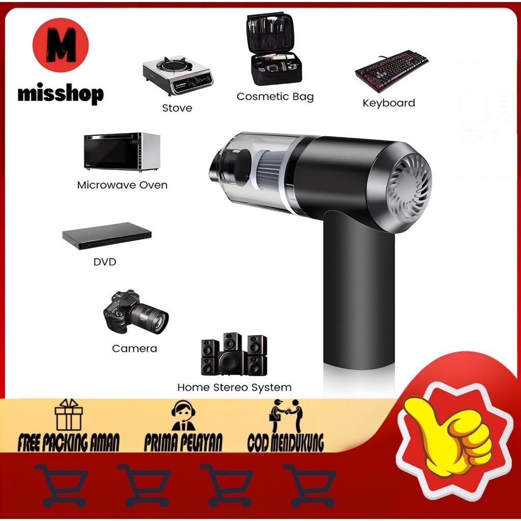 Vacum Cleaner Portable Mini USB 2 IN 1 Penghisap Debu Mobil /YS Baterai Kabel Membersihkan Vacum