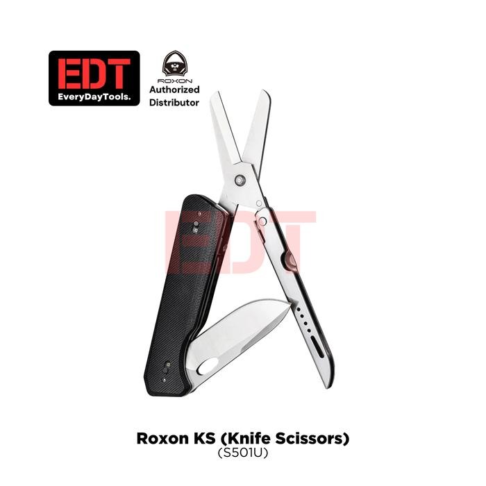 Roxon KS Knife Scissors Replacable Blade EDC Pocket Knife