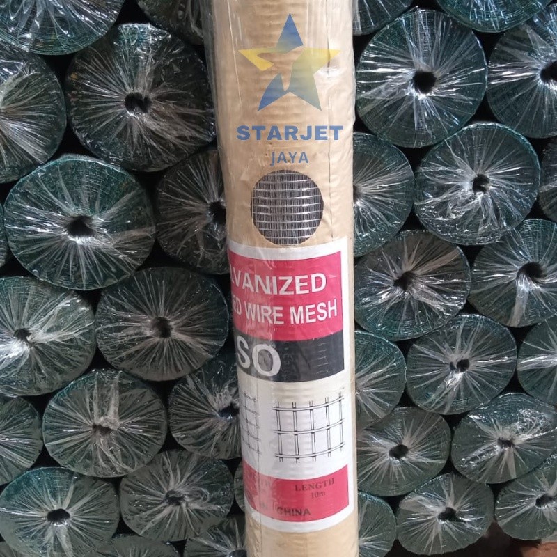 Kawat Ram Loket Dinding Pagar Kurungan Kandang Ayam Burung Galvanis Putih Tebal Anti Karat 1 Roll
