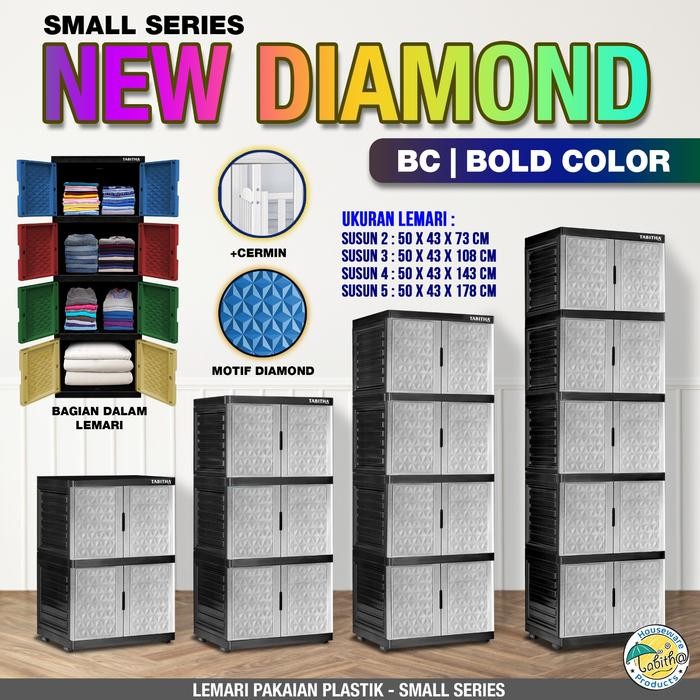 lemari plastik 2 susun tabita