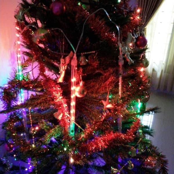 LAMPU METEOR LED RGB PANJANG 50CM LAMPU POHON WARNA WARNI