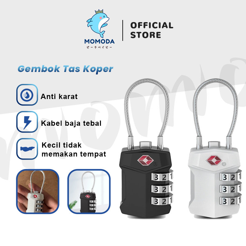 Momoda Kunci Gembok untuk Kotak & Kunci Gembok untuk Lemari. Kunci Gembok Kode/Kunci Pintu/Gembok