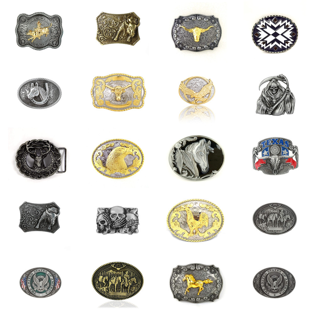 Western cowboy belt buckle for belt accessories Custom buckle