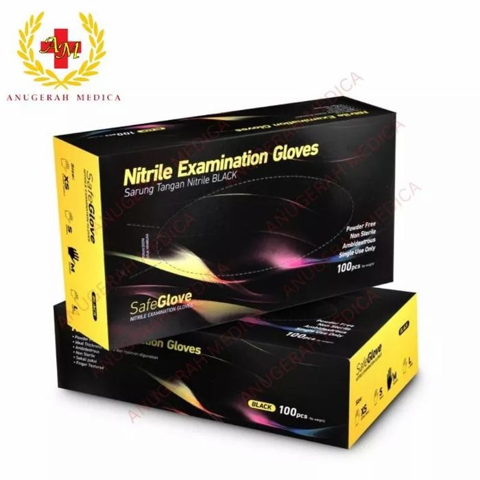 JTTOP" SARUNG TANGAN HITAM LATEX HAND GLOVE HITAM HANDSCOON KARET