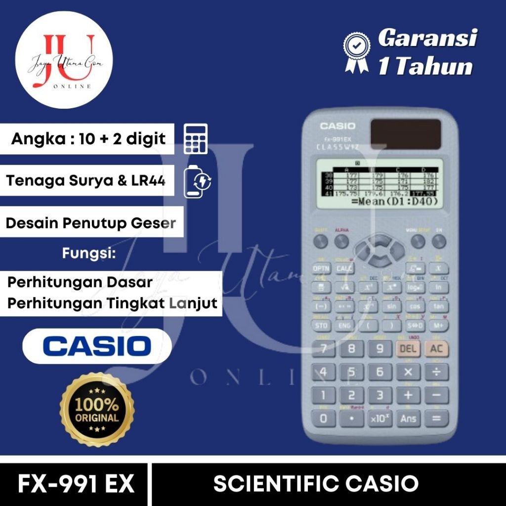 

Kalkulator Scientific Casio FX-991EX / FX-991CW Kalkulator Ilmiah Original