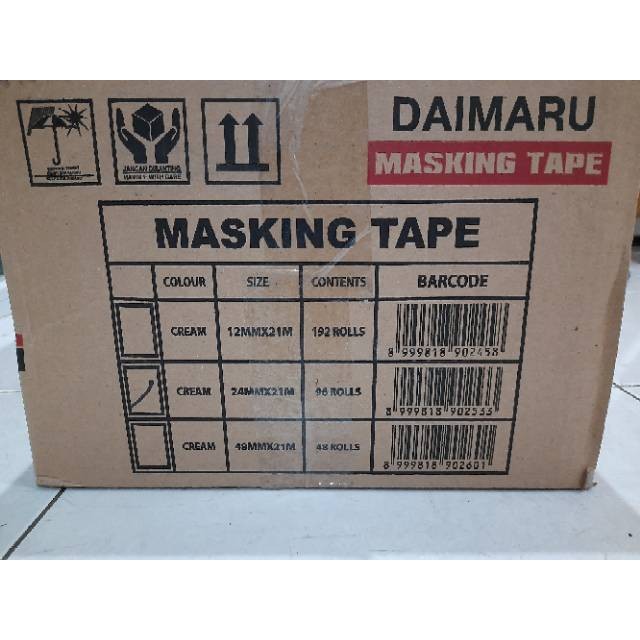 

Lakban kertas 1 dus (24 mm x 21 M)