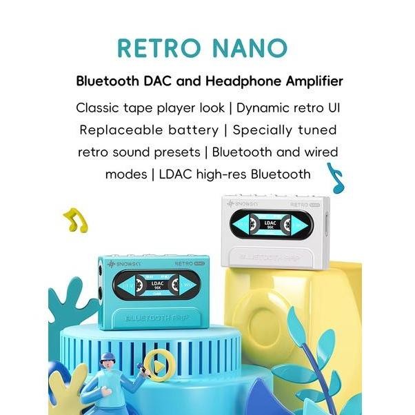 Fiio Snowsky Retro Nano Portable Wireless Dongle Dac And Headphone Amplifier