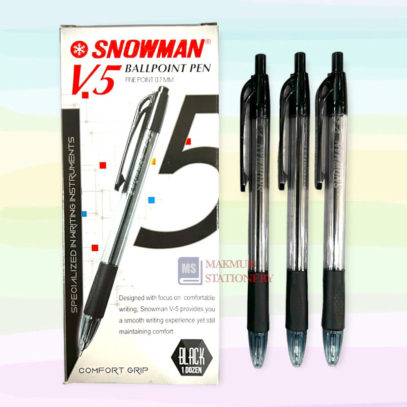 

Pulpen / Ballpoint / Pen V5 Snowman (12 Pcs)