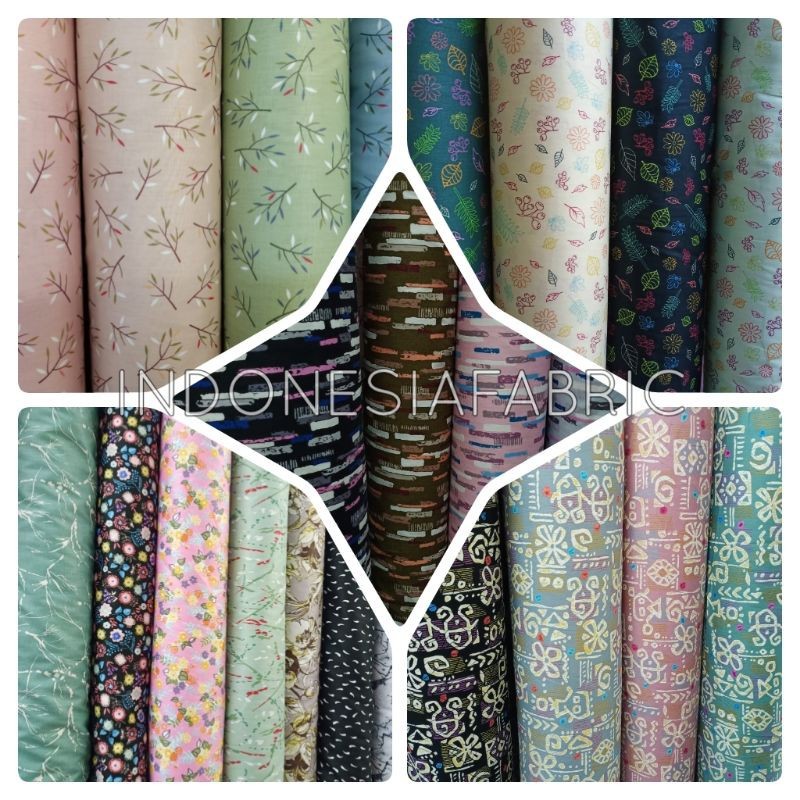 Kain Bahan Katun Jepang Tokai Senko Roll WE