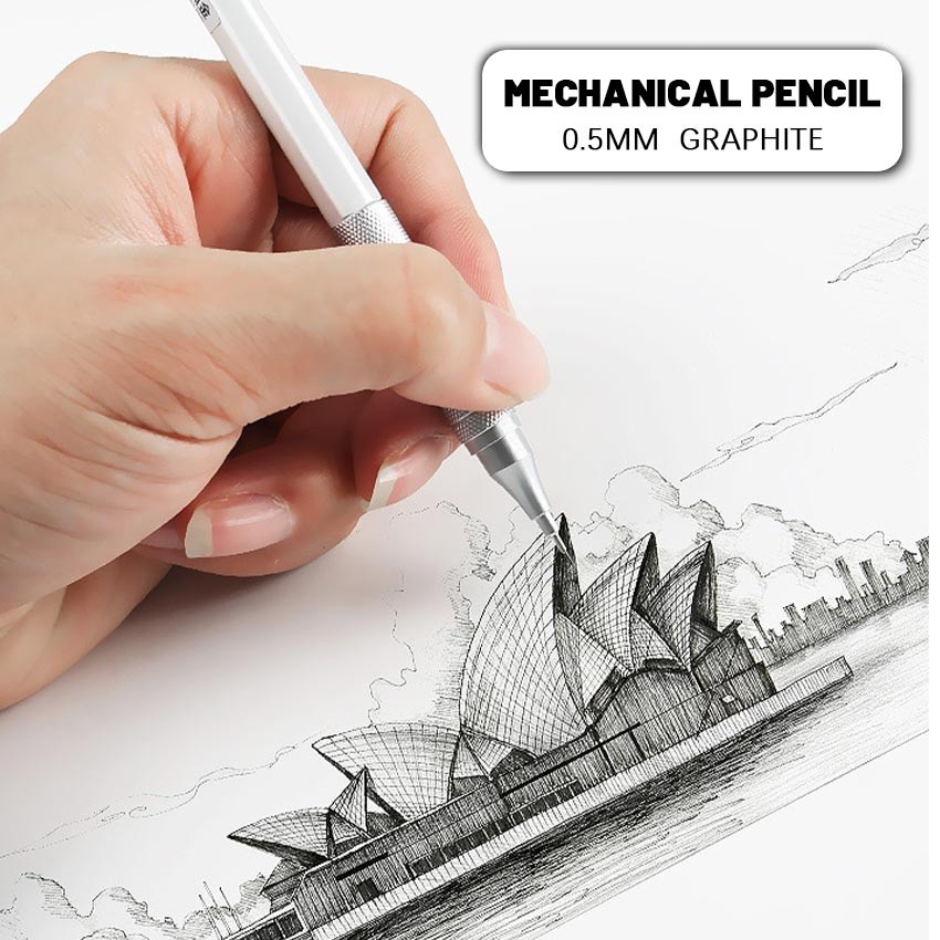 

Pentel Graph Gear 500 Mechanical Drafting Pencil Pusat Gravitasi Rendah Gambar Logam Pencil