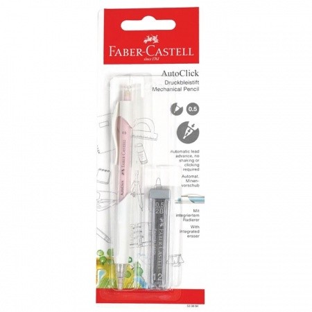 

Faber-Castell Auto Click Pensil Mekanik / Mechanical Pencil - 0.5 Set ( include refill 0.5 mm )
