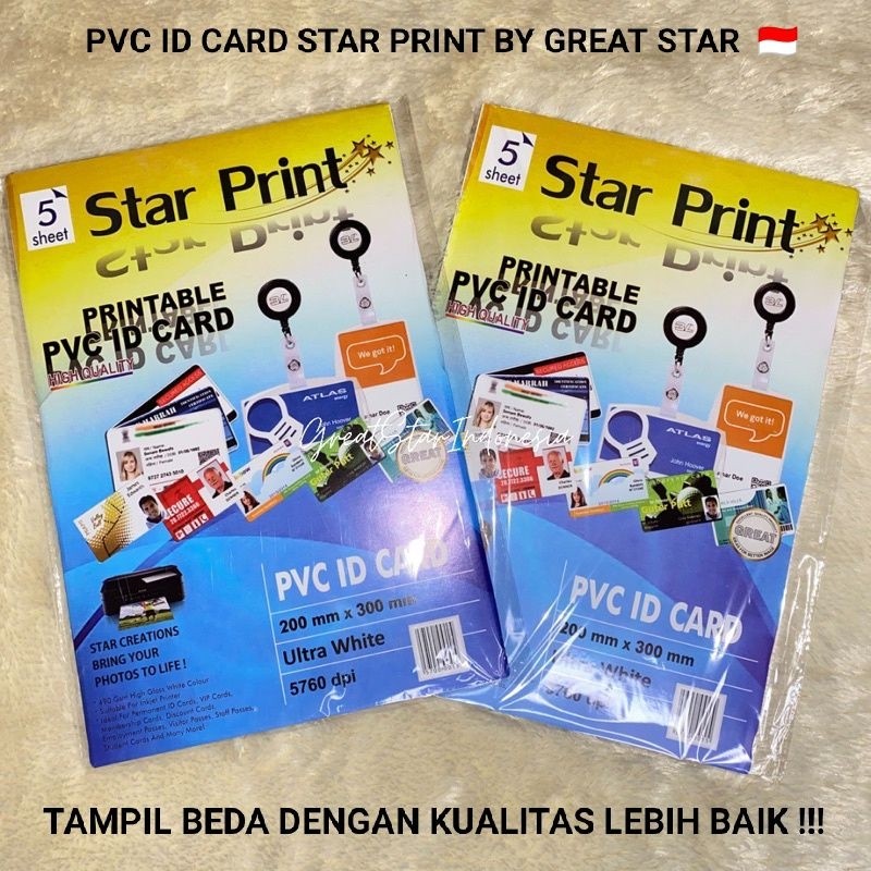 

PVC ID Card Isi 5 Sheet.