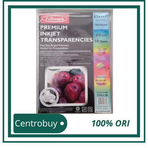 

Fullmark Premium Inkjet Paper Transparencies A4