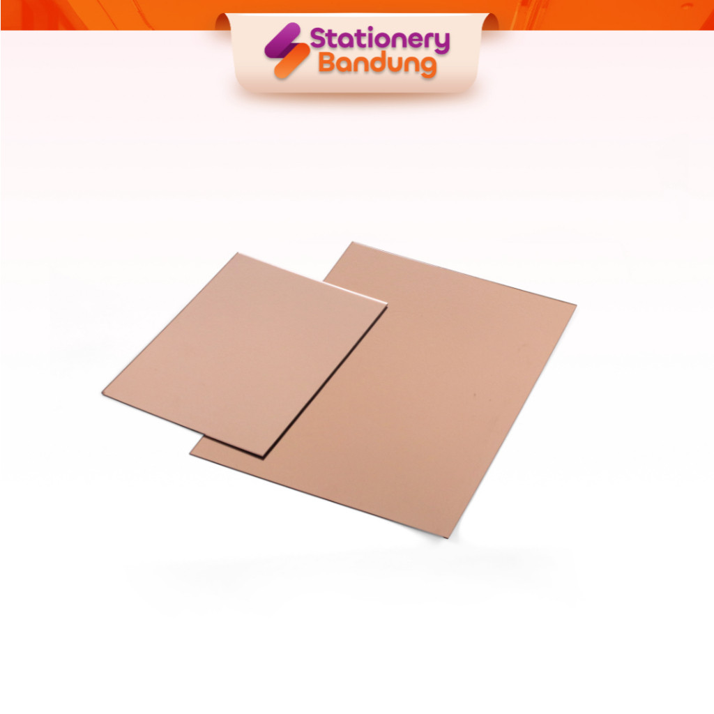 

Akrilik Acrylic Rose Gold Mirror Kaca Lembaran Tebal 2mm Ukuran A4 A3