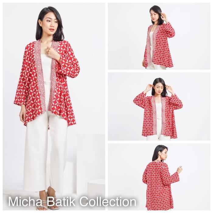 Cardigan Midi Batik Paris Cap