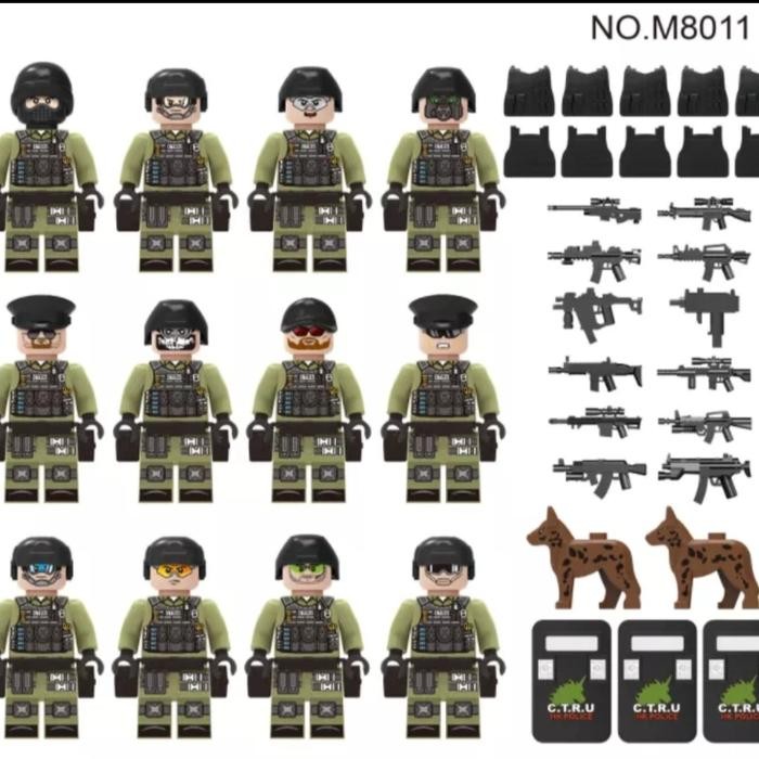 ..... Legoo Minifigure Mini Figure Military Swat Police Polisi Bootleg