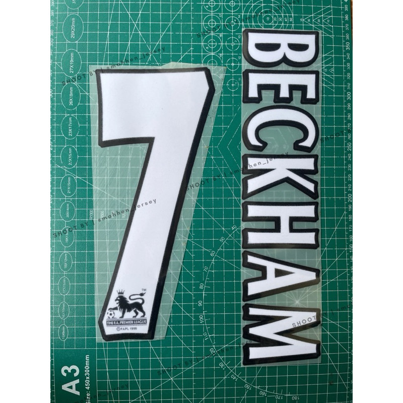 NAMESET VELVET HK BECKHAM 1997 - 2007 RETRO JERSEY