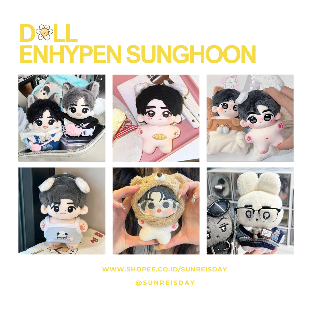ENHYPEN Doll SUNGHOON Boneka Human Animal [ 10cm / 20cm / 40cm ]
