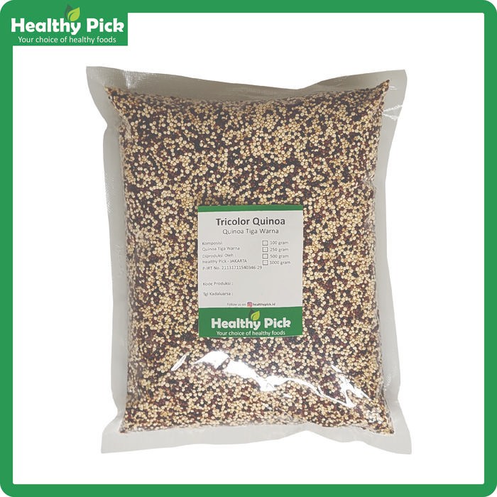 

Organic Tricolor Quinoa 1 Kg / 1000Gr Terlaris