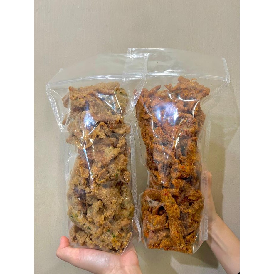 

Paket Bundling Ukuran 1/2Kg Kulit Crispy Pedas Daun Jeruk Best Seller