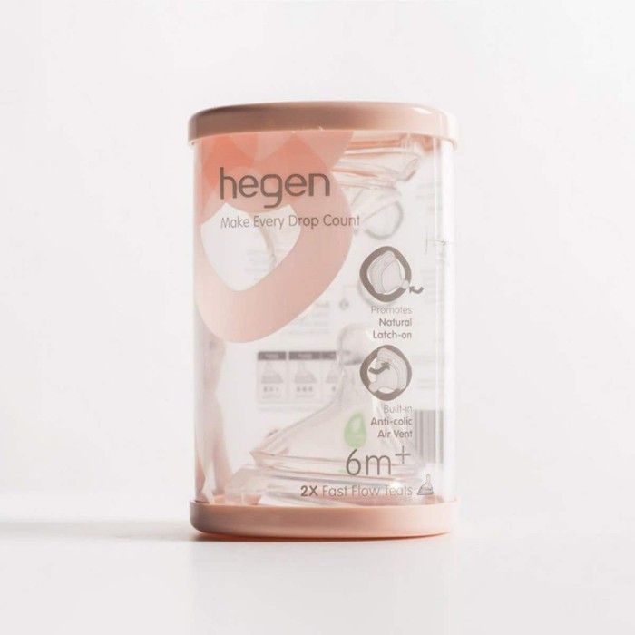 HEGEN TEAT FAST FLOW (2PK) - DOT BOTOL SUSU BAYI ALIRAN CEPAT