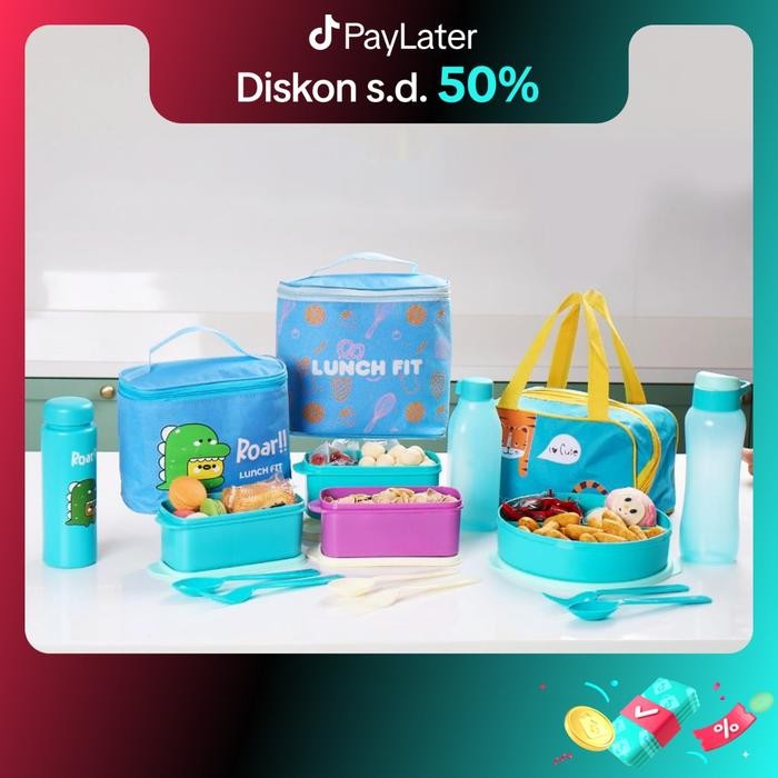 Diskon [Cod] [Bts] Moderno Tempat Bekal Paket Serba Lengkap Set 13 (Tempat Bekal / Kotak Makan -