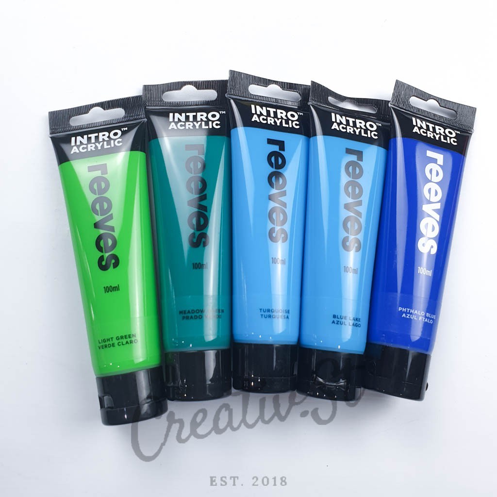 

REEVES Intro Cat Acrylic 120 Ml Paint Acrylic Colour Part 1 Cat Akrilik Satuan