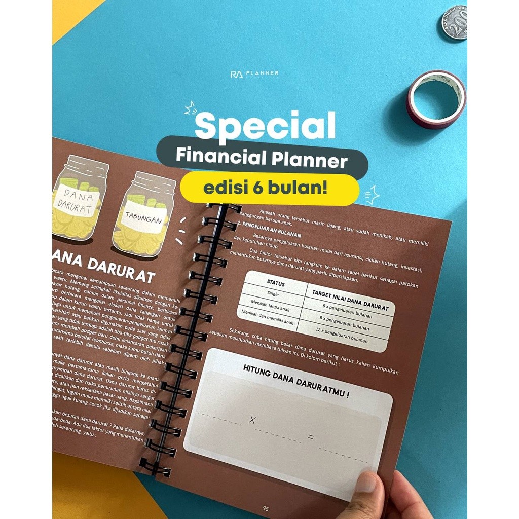 

Ready Stock Financial Planner Versi 6 Bulan by RA Planner
