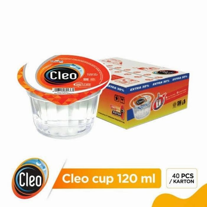 

Cleo Air Minum Cup 120ml 1 dus isi 40 cup