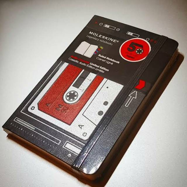 

Moleskine Ruled Notebook Audio Cassette Limited Edition 774