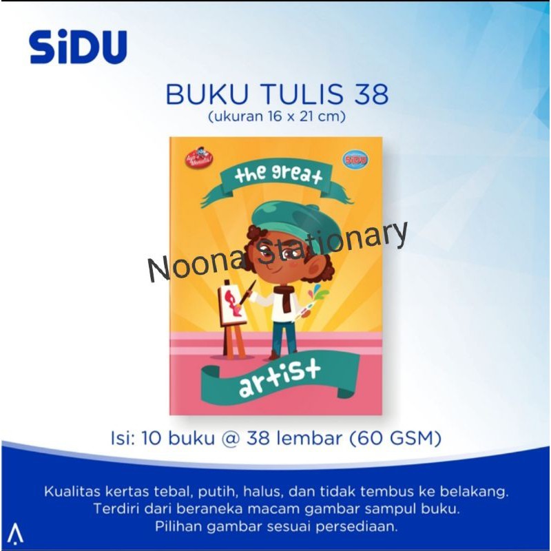 

Buku Tulis Sidu 38 Lembar / SDU EB 38 / Sidu 38