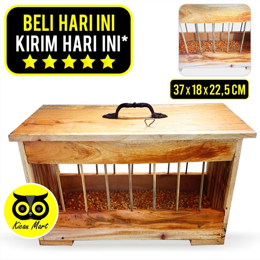 KICAU MART TM Tempat Wadah Makan Pakan Jagung Burung Merpati Pos Kolong Tomprang Lomba Dara Tempat