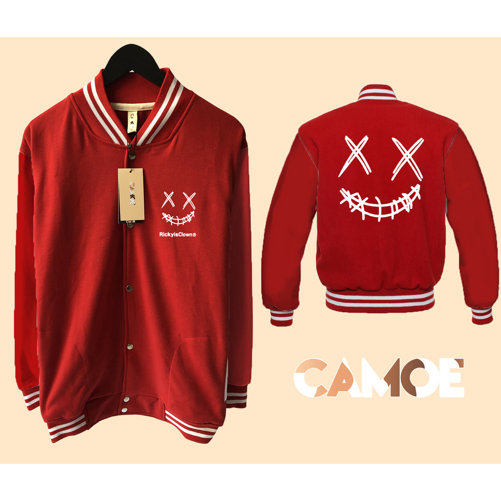 Jaket Baseball Varsity RIC Ricky is Clown Basic Smile