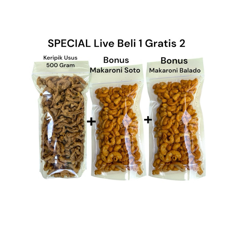 

WHYN!! ( Beli 1 Gratis 2 ) KERIPIK USUS AYAM CRISPY 500 Gram