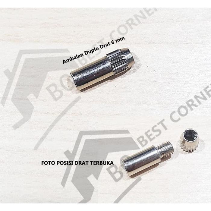 PREMIUM Ambalan Drat 6 MM / Ambalan Duplo Drat 16 mm