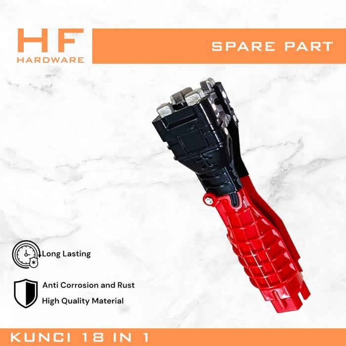 PREMIUM HF HARDWARE Kunci Pas Wastafel Alat Multi Fungsi Faucet Wrench Installer 5 in 1 / 8 in 1 /