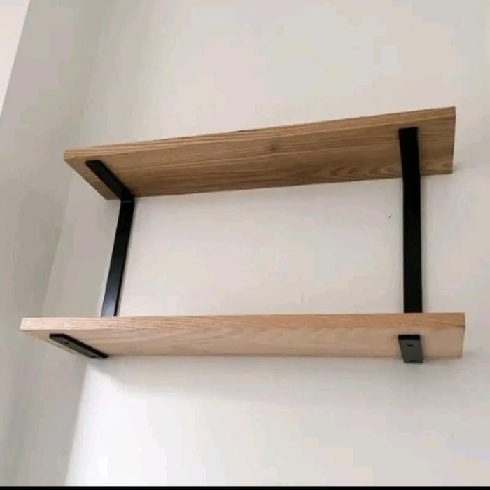 PREMIUM Besi Siku Rak Dinding Susun tebal & kuat Besi L Bracket Siku Plat Siku Rak Siku Ambalan