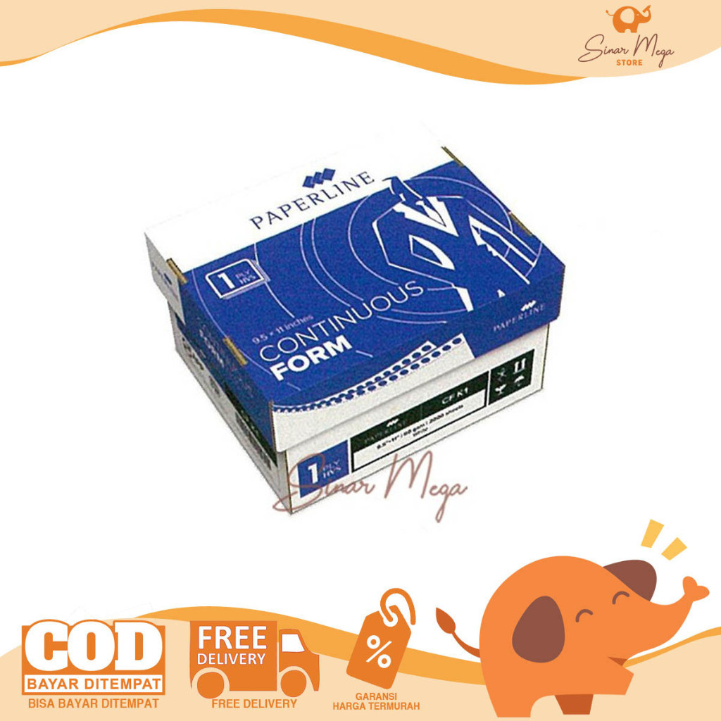 

Paperline PPL Continuous Form 1 PLY HVS FULL /Continous Murah