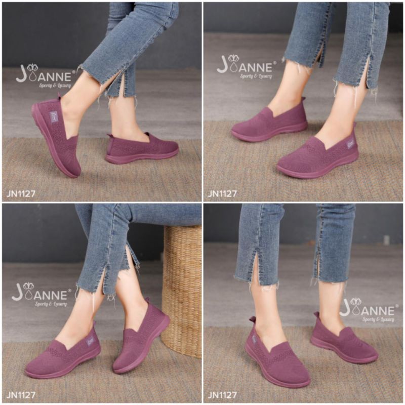 Promo Terbaru [Joanne] Flyknit Flat Shoes Sepatu Wanita Import Jn1127
