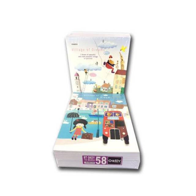 

Buku Tulis Okey 58 Lembar Random Cover - Jual (1 Pack = 10 Pcs)
