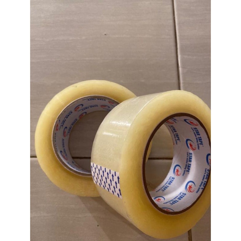 

Lakban Bening 200 yard x 45 mm Star Tape (Per Dus) WE!!!